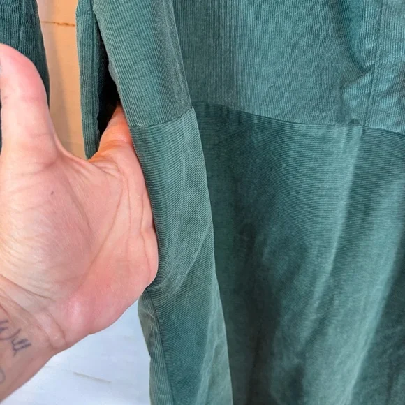 COS | Green Corduroy Shirt Dress - Picture 7 of 10